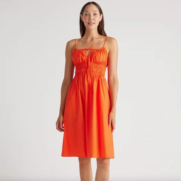 midi hot dress for women Vanessa Hot Pink Double Layer Ruched Midi Dress